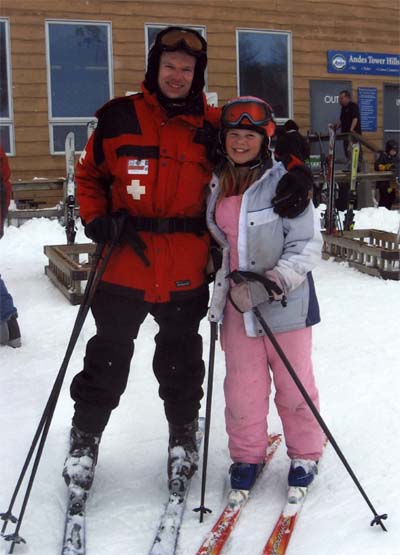 Todd & Katie Skiing 1